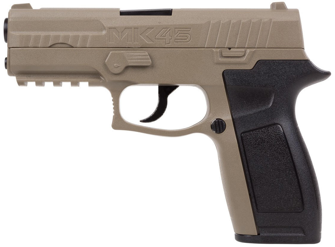 Crosman MK45 CO2 Powered 0.177 Cal Airgun, Tan